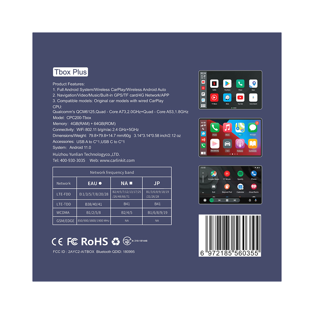 Carlinkit TBOX 3.0 Android Auto Smart AI Box Wireless Adapter