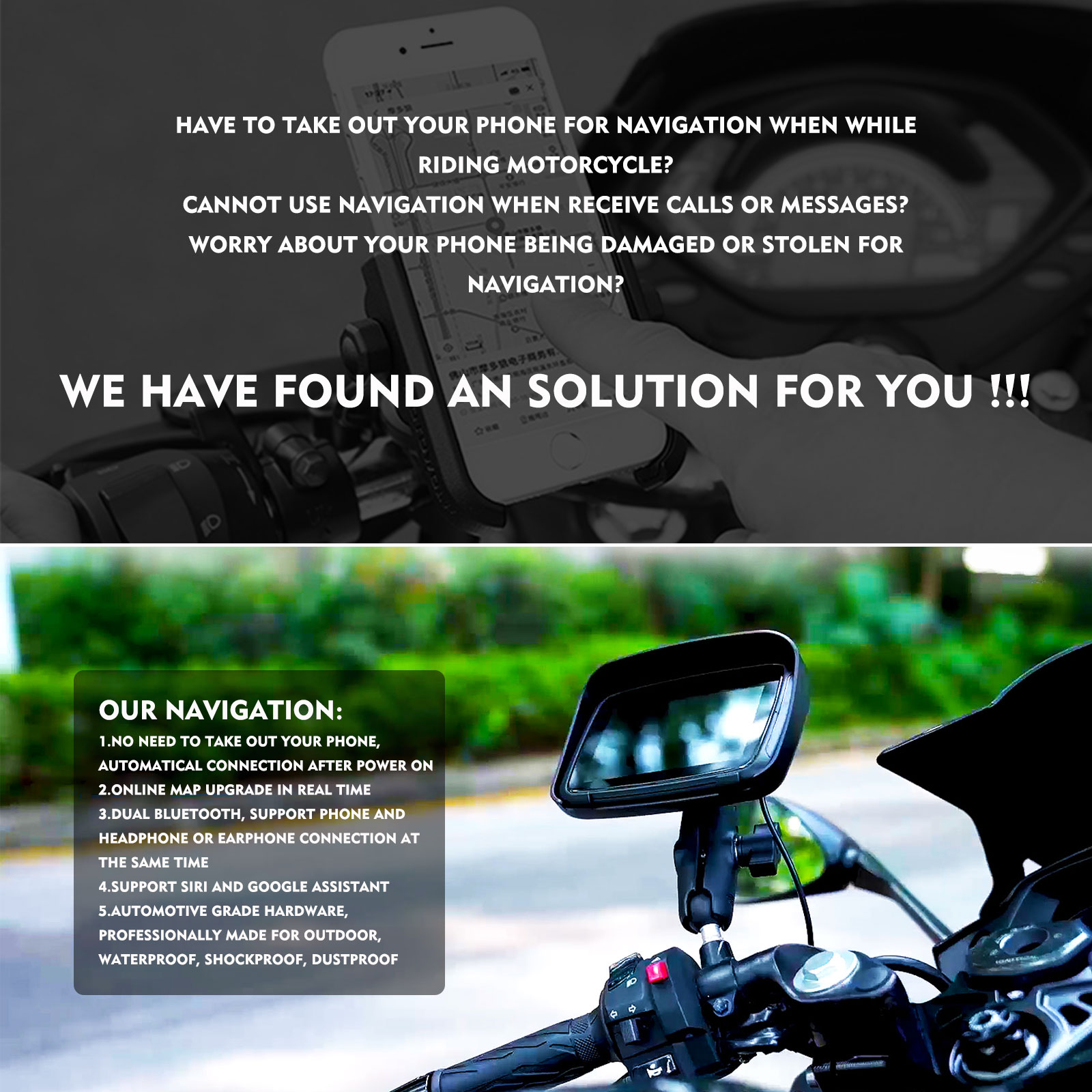 Motorcycle CarPlay Android Auto Display Screen for Motorcycles - Image 3