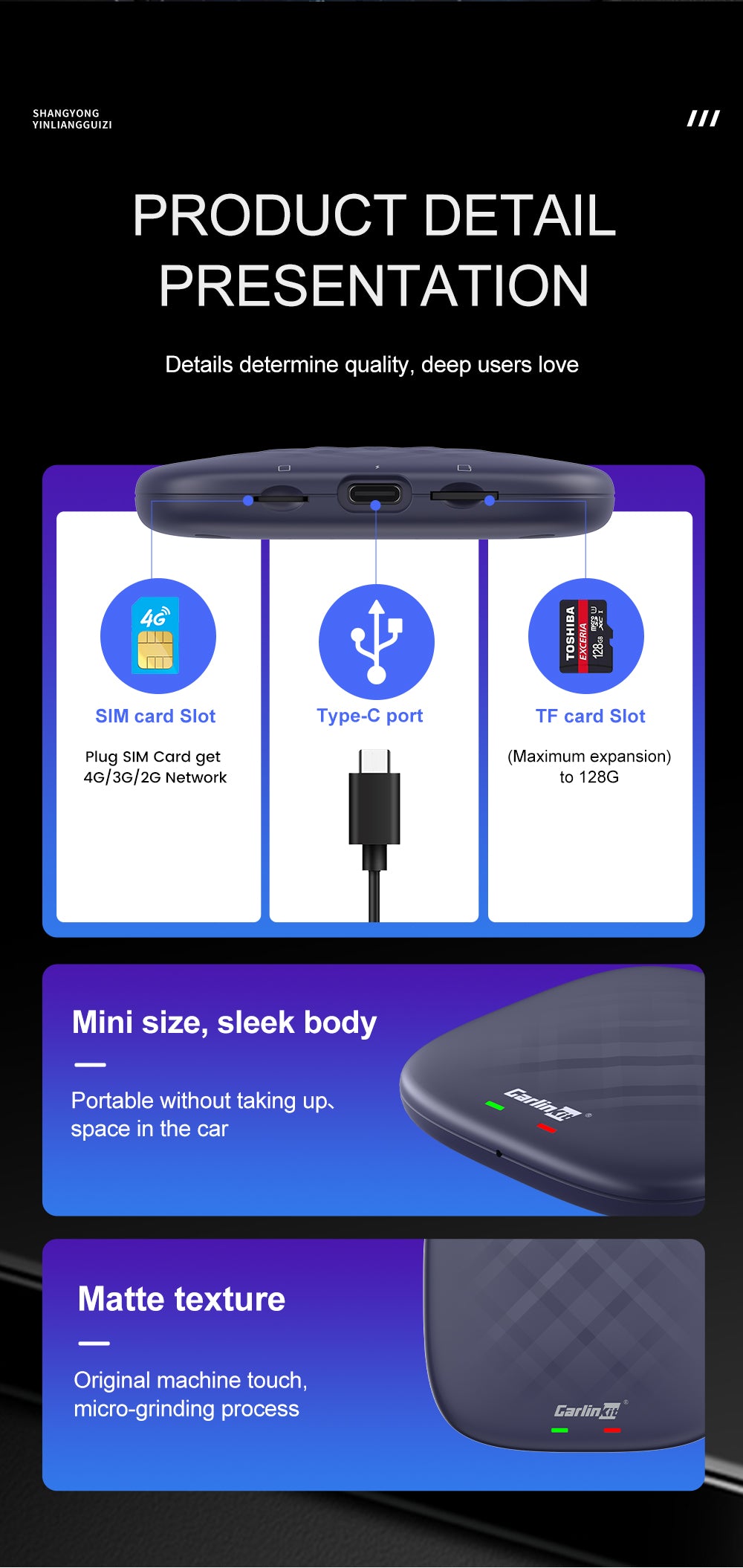 Carlinkit Tbox Plus CPC200-Tbox Plus Android 13.0 Internet AI Box