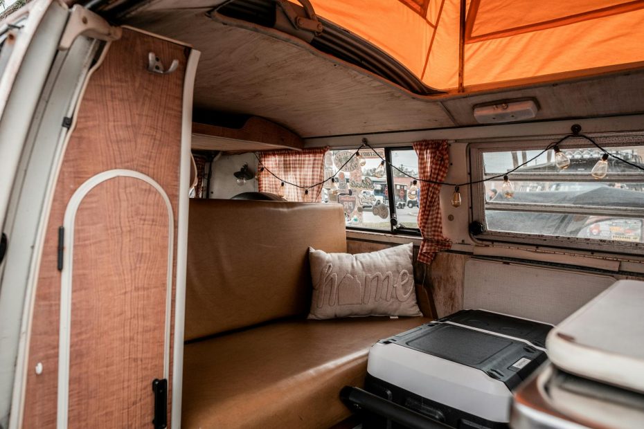 the interior of a volkswagen transporter