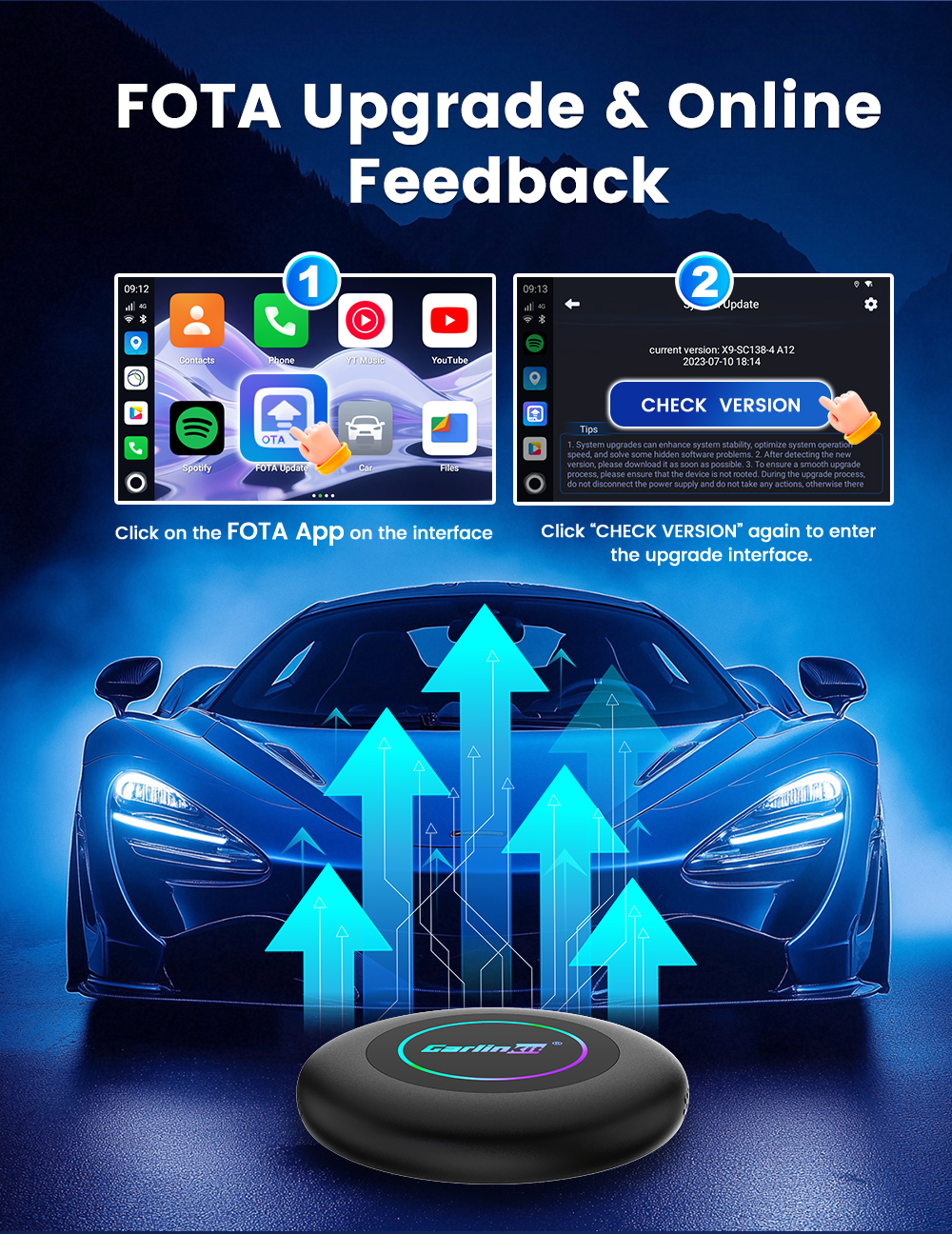 Carlinkit Tbox Ultra 2 — Android 15 × Qualcomm 6350 4GSIM 8+128G シームレスな ...