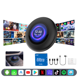 Carlinkit Tbox Ultra 3 — Android 15 × Qualcomm 6350 × 5G LTE × 3 CarPlay Protocols × Integrated LCD Screen 8+128GB — The Most Powerful AI Box for Your Car